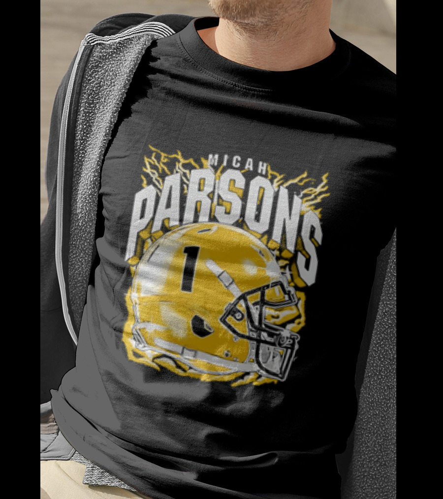 Micah Parsons 1 Helmet Green Bay Packers T-Shirt
