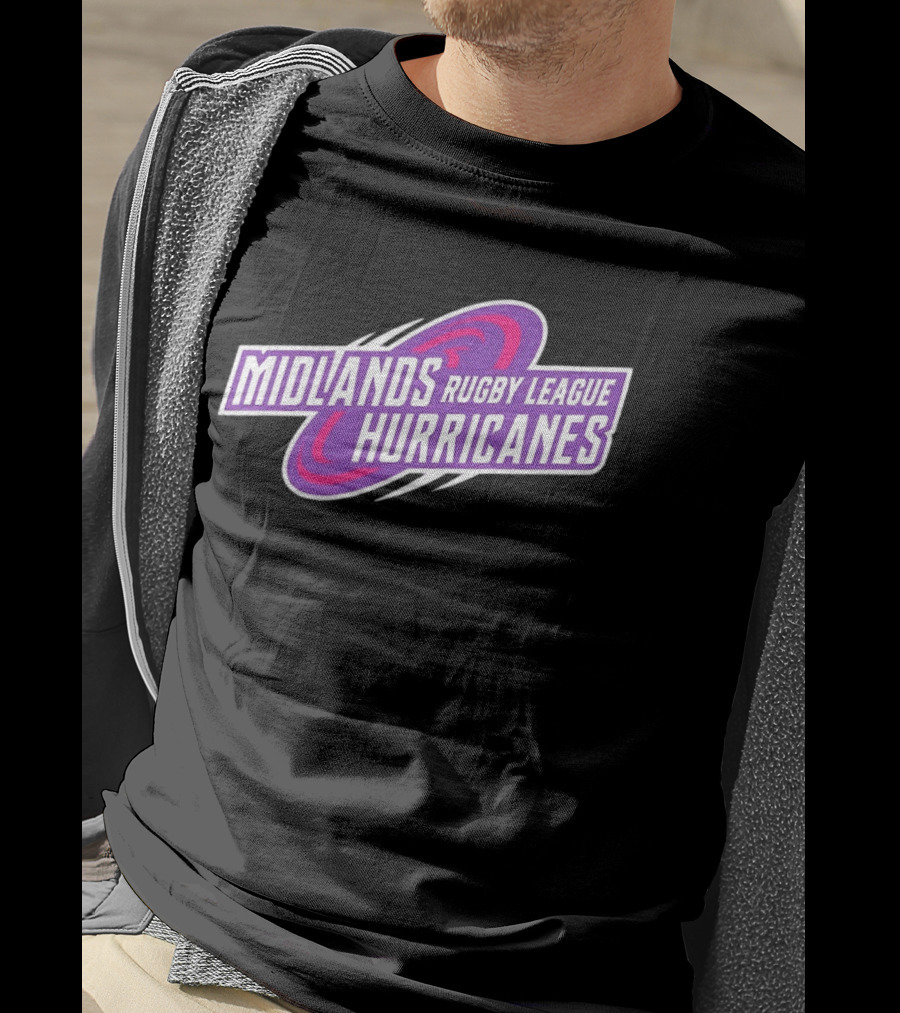 Midlands Rugby League Hurricanes Sports Team T-Shirt