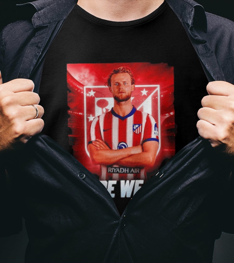 Atlético Madrid Transfer Morten Hjulmand Here We Go Announcement T-Shirt