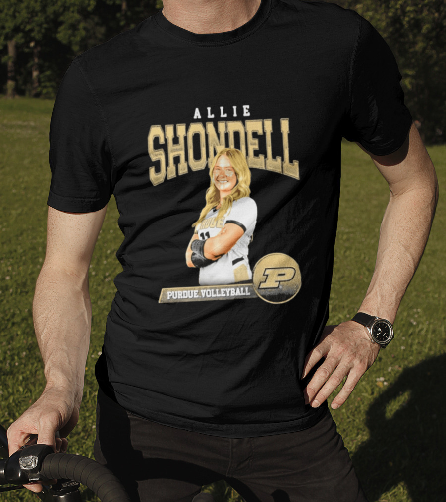 Allie Shondell Purdue Volleyball Player P Team T-Shirt