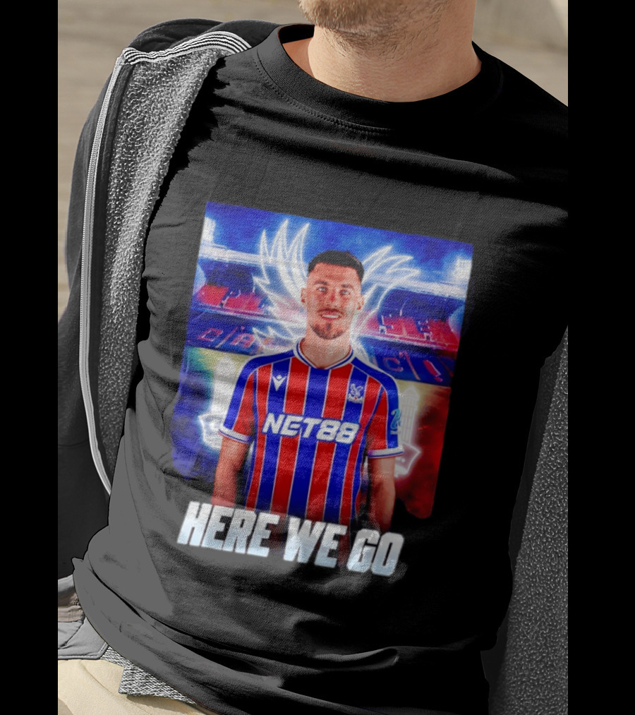 Oscar Mingueza NET88 Crystal Palace Here We Go T-Shirt
