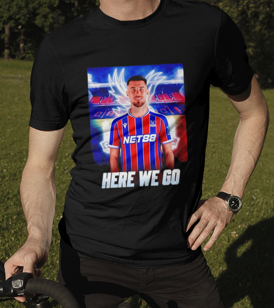 Oscar Mingueza NET88 Crystal Palace Here We Go T-Shirt