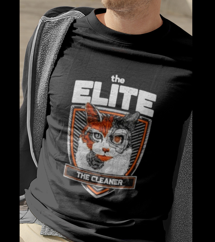 The Elite The Cleaner Cyborg Cat T-Shirt
