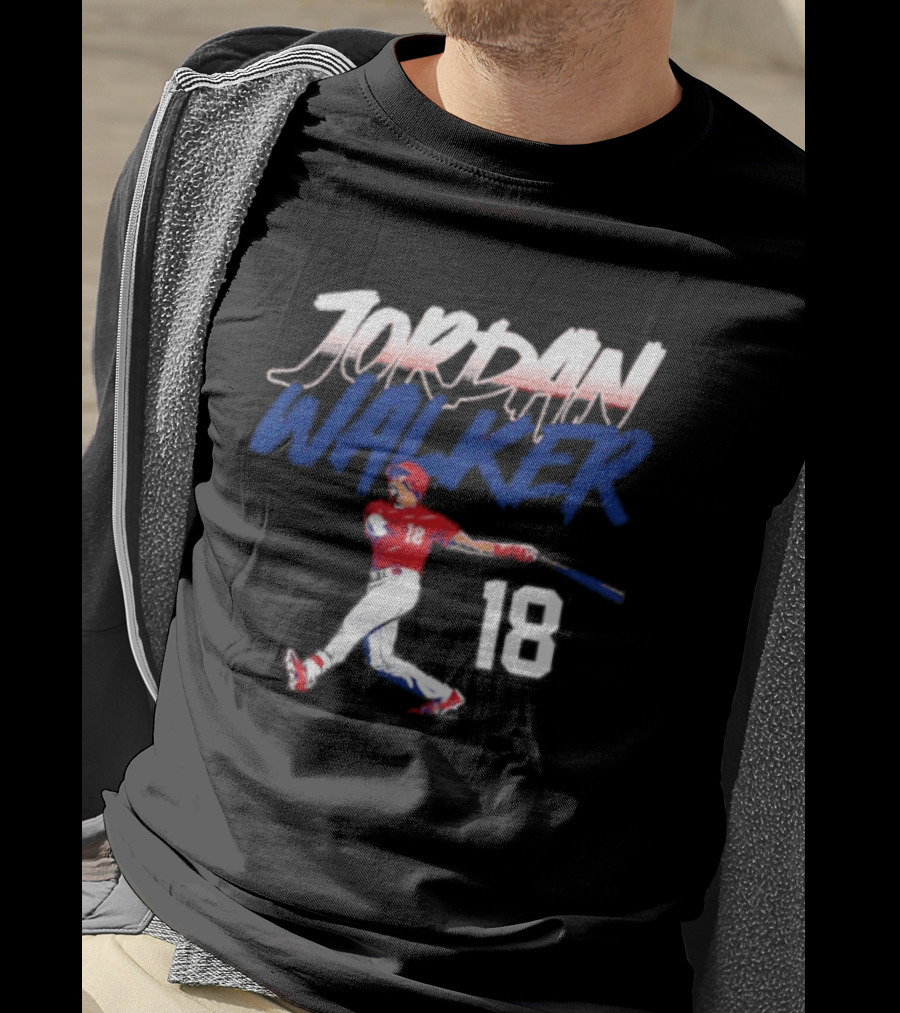 Jordan Walker 18 St Louis Cardinals Swinging Slugger T-Shirt