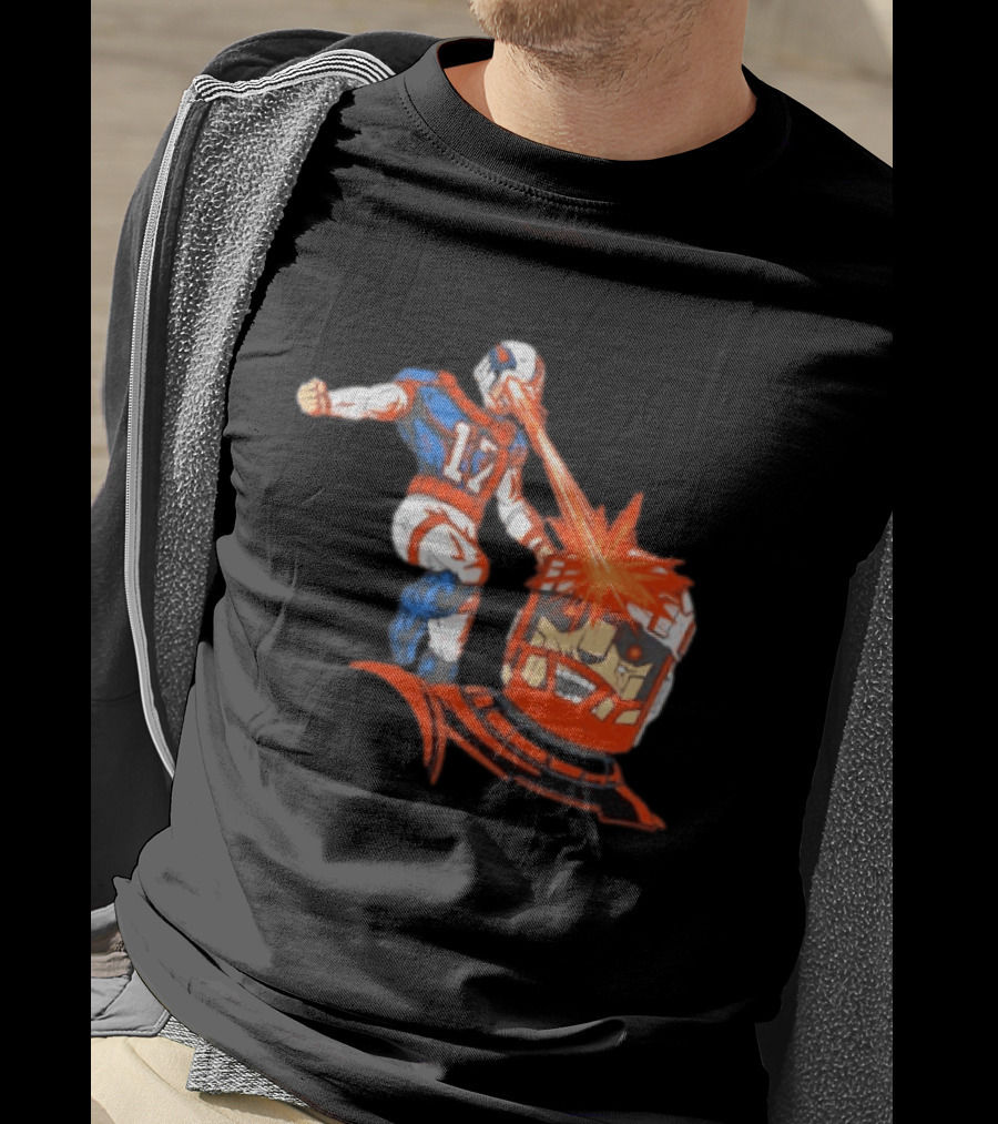Buffalo Bills Josh Allen Laser Eye Superhero 17 Football Power T-Shirt