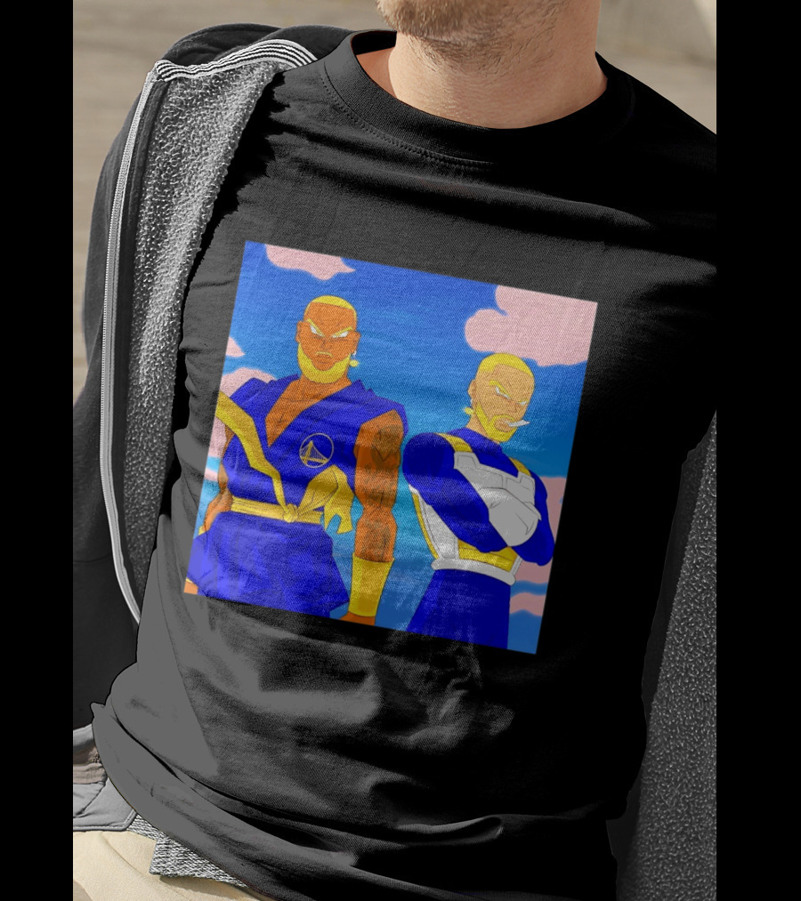 LeBron James Stephen Curry Golden State Warriors Anime Dragon Ball T-Shirt