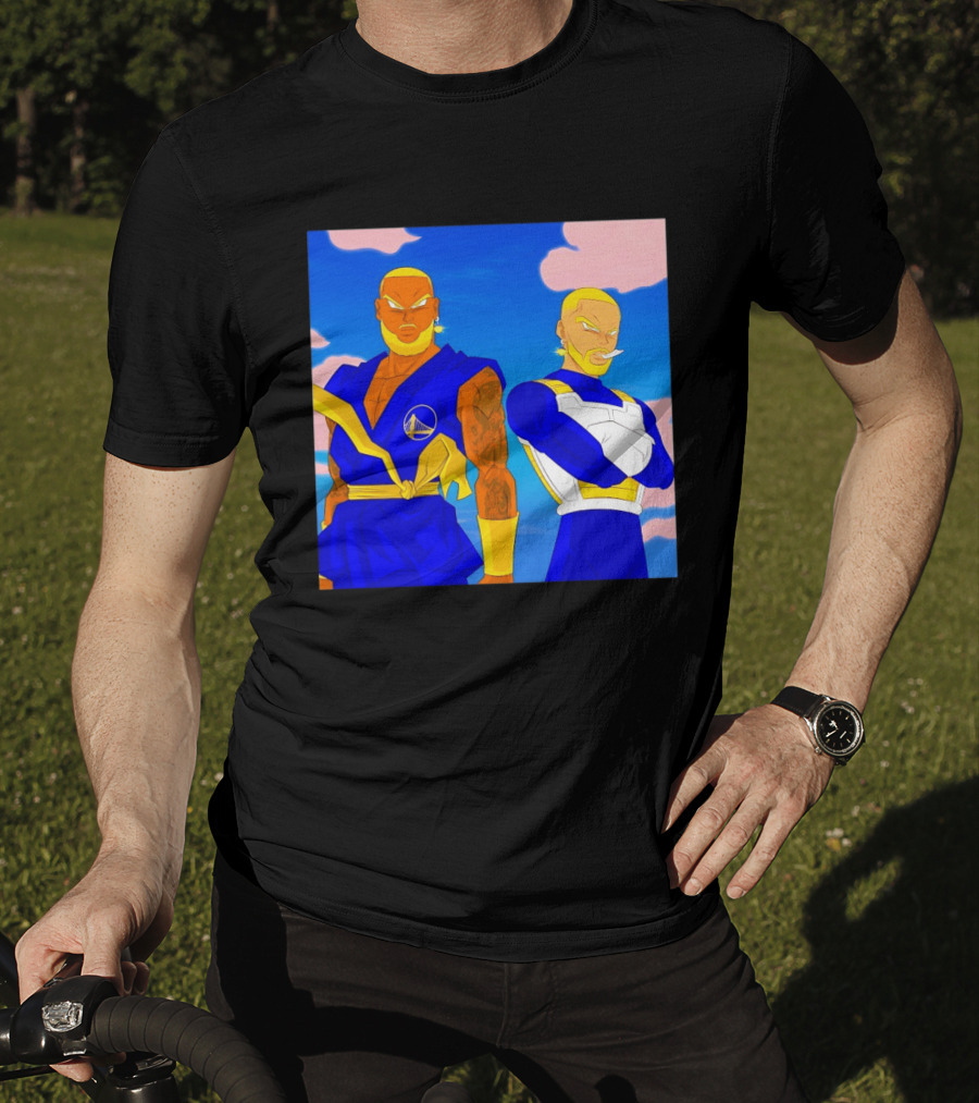 LeBron James Stephen Curry Golden State Warriors Anime Dragon Ball T-Shirt