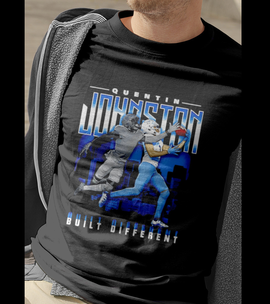 Quentin Johnston Los Angeles Chargers Built Different Skyline Catch T-Shirt