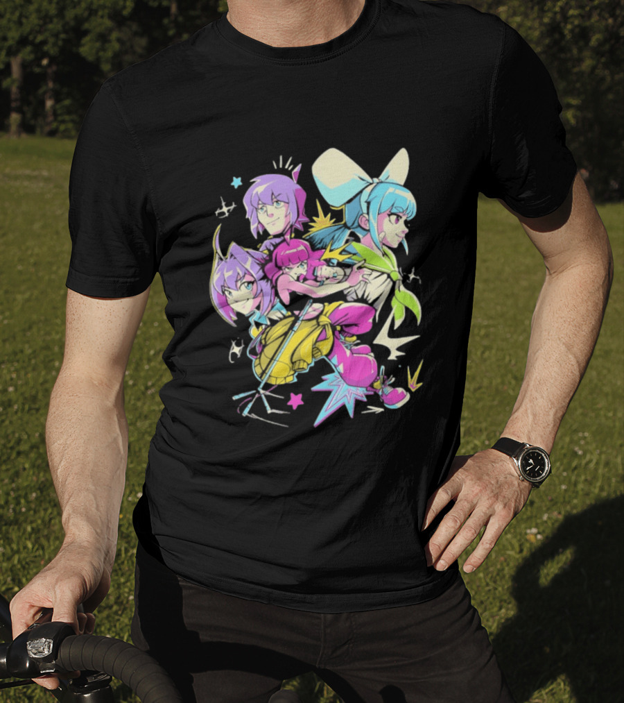 Unbeatable Video Game Anime Characters Colorful T-Shirt