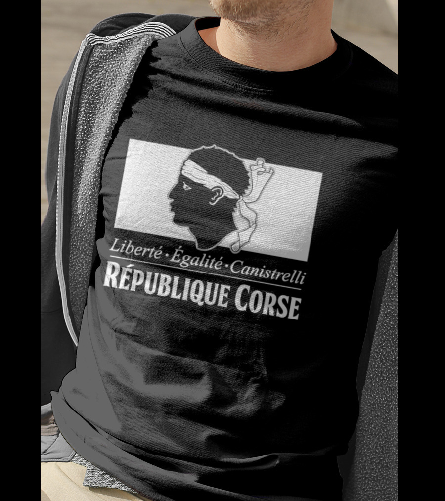 République Corse Liberté Égalité Canistrelli Banner T-Shirt