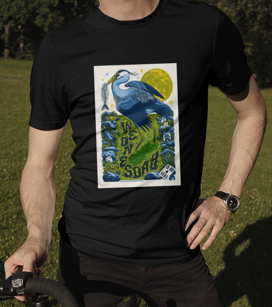 Wednesday 15 Aug 2026 Vera Groningen NL Heron Fantasy Of A Broken Heart T-Shirt