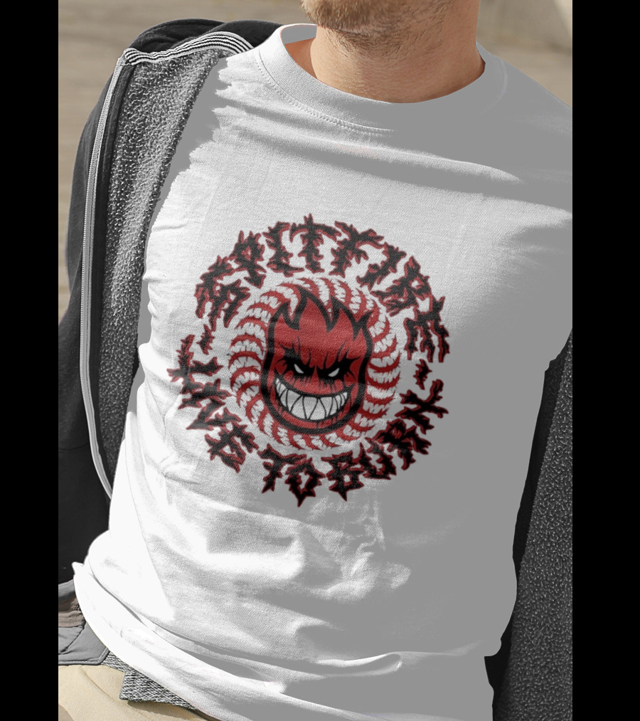 Spitfire Live To Burn Fireball Flamehead T-Shirt
