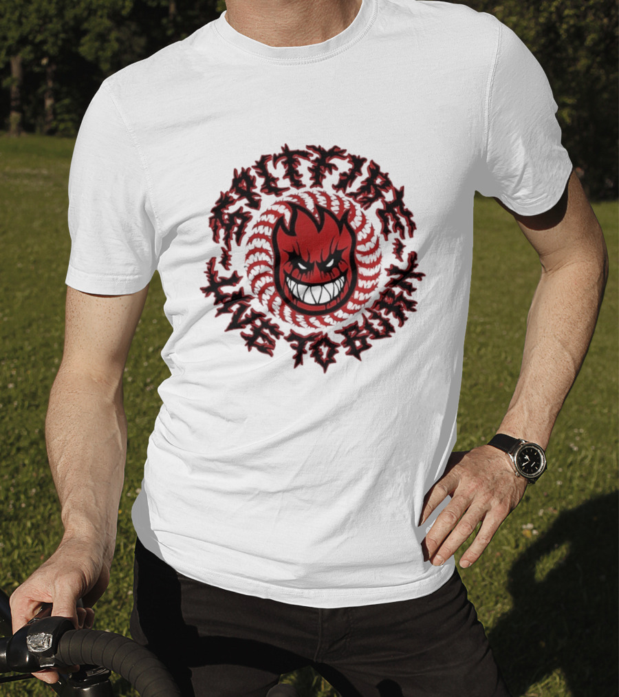 Spitfire Live To Burn Fireball Flamehead T-Shirt