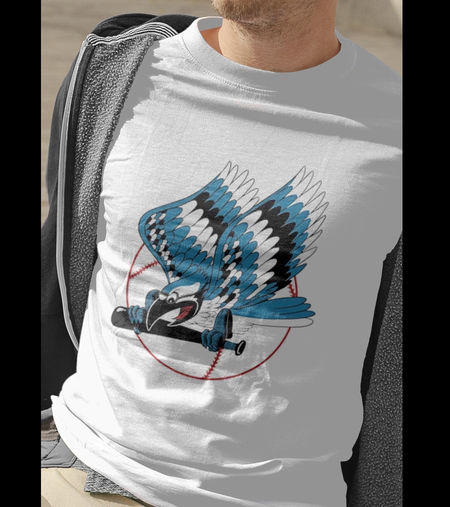 Toronto Blue Jays Flying Logo Majestic MLB Baseball Sportswear T-Shirt