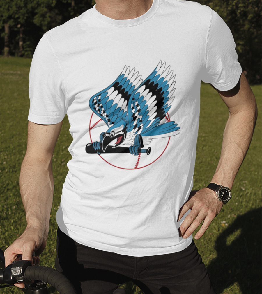 Toronto Blue Jays Flying Logo Majestic MLB Baseball Sportswear T-Shirt