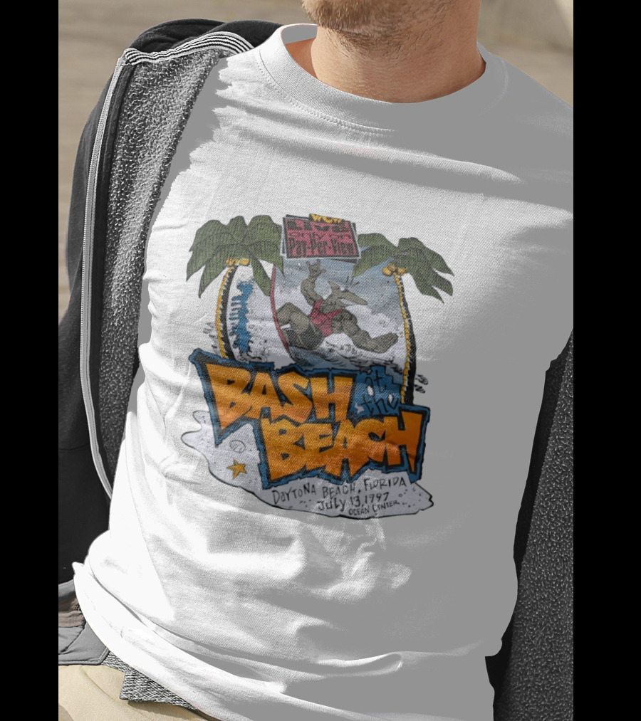 WCW Live Pay Per View Bash At The Beach Daytona Beach Florida July 13 1997 Ocean Center T-Shirt