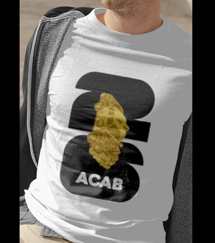 ACAB 1312 Upside Down Police Car Protest Abolition T-Shirt