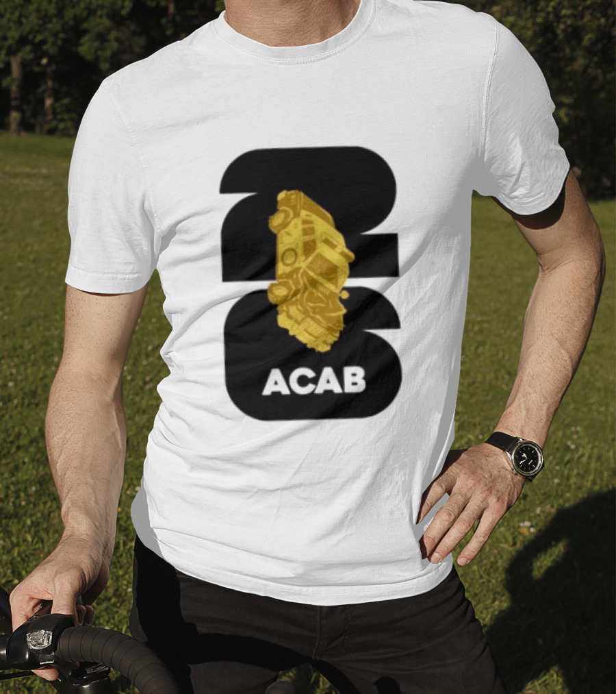 ACAB 1312 Upside Down Police Car Protest Abolition T-Shirt