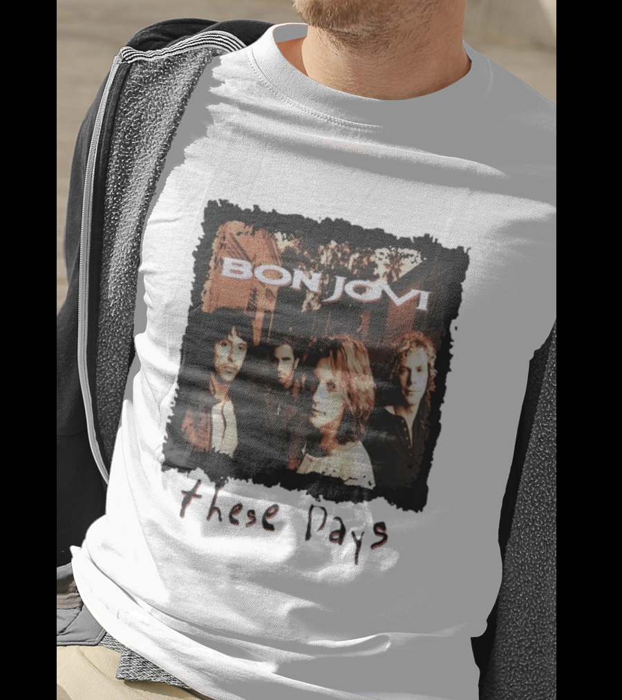 Bon Jovi These Days 1995 Tour Album Cover Band Members T-Shirt