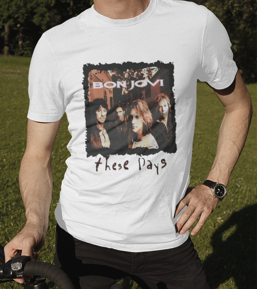 Bon Jovi These Days 1995 Tour Album Cover Band Members T-Shirt