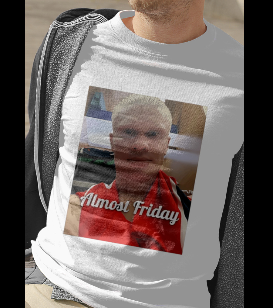 Haaland Selfie Almost Friday Locker Room Photo T-Shirt
