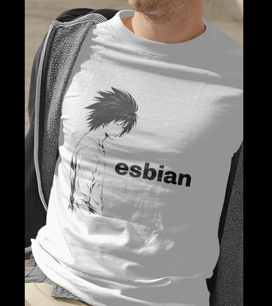 Death Note L Esbian Meme Character Profile T-Shirt