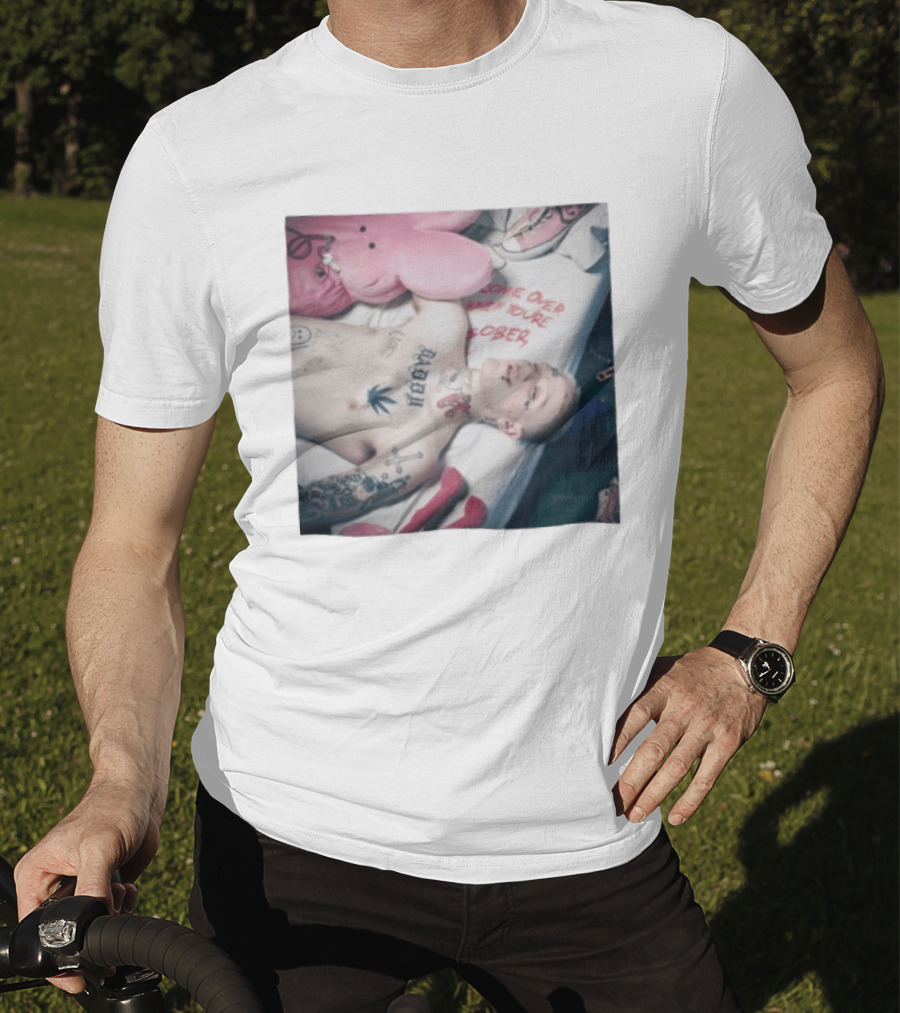 Lil Peep Come Over When You're Sober Emo Rap Album Cover T-Shirt