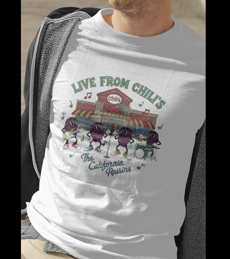 Live From Chili's The California Raisins Musical Performance At Restaurant Concert Venue T-Shirt