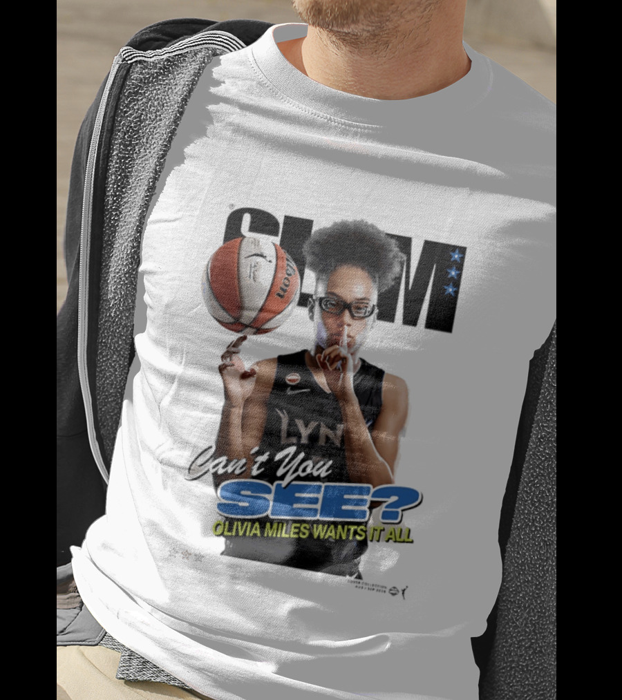 Minnesota Lynx SLAM Olivia Miles Wants It All Can't You See Basketball T-Shirt