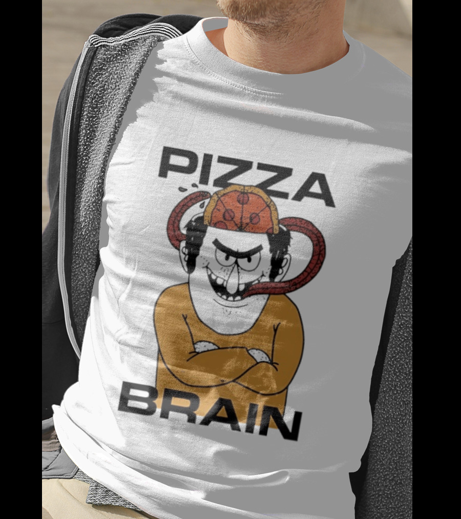 Pizza Brain Cartoon Perry Pizza Hat Monster T-Shirt