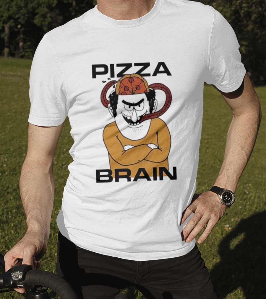 Pizza Brain Cartoon Perry Pizza Hat Monster T-Shirt