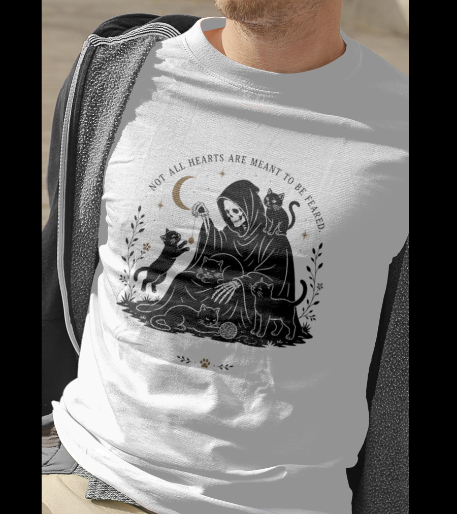 Reaper And Cats Not All Hearts Are Meant To Be Feared Yujin Clothing T-Shirt