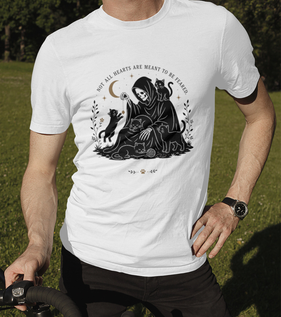 Reaper And Cats Not All Hearts Are Meant To Be Feared Yujin Clothing T-Shirt