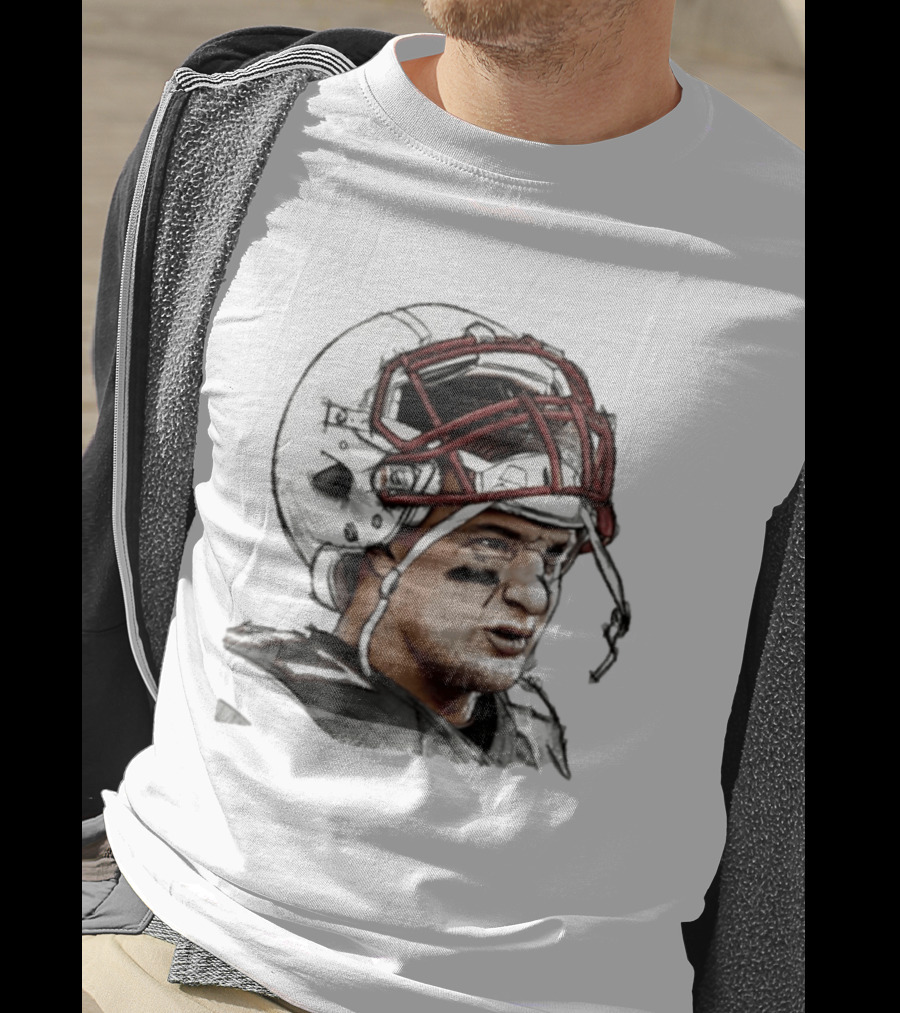 Rob Gronkowski New England Patriots Swag Head Helmet Football T-Shirt