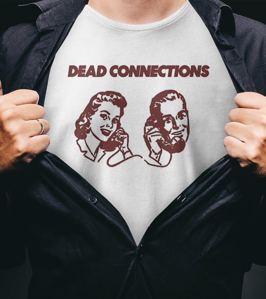 Dead Connections Vintage Phone Couple T-Shirt