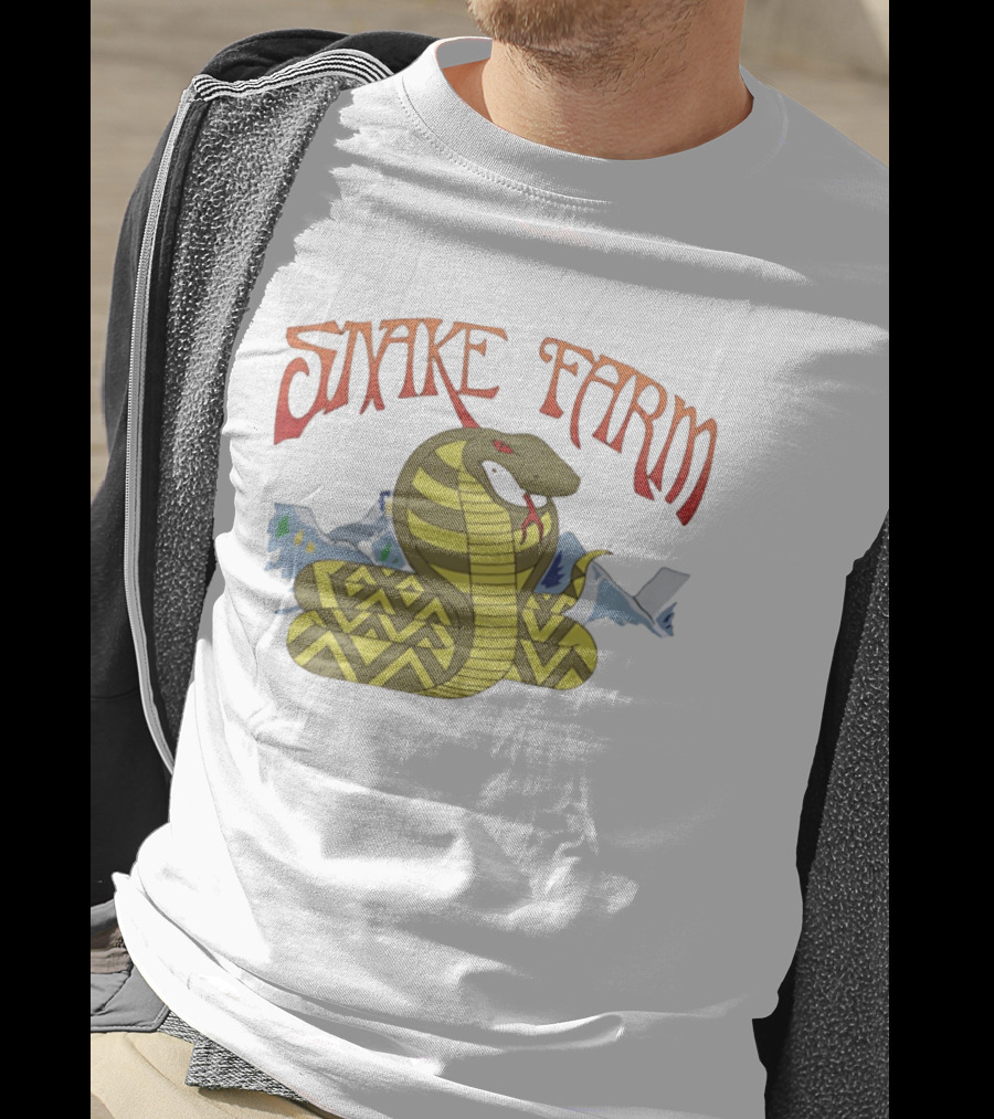 Snake Farm Cobra With Mountains T-Shirt