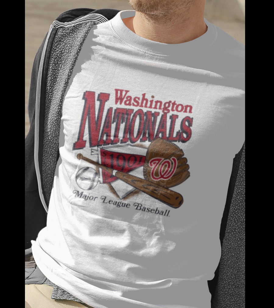 Washington Nationals Est 1901 Baseball Bat Glove Major League T-Shirt