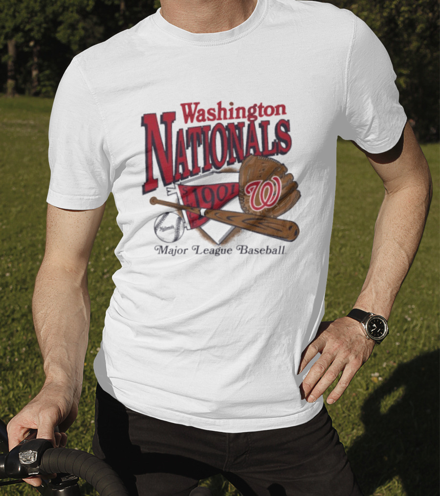 Washington Nationals Est 1901 Baseball Bat Glove Major League T-Shirt