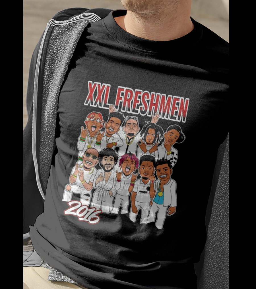 XXL Freshmen 2016 Rappers Cartoon Characters T-Shirt