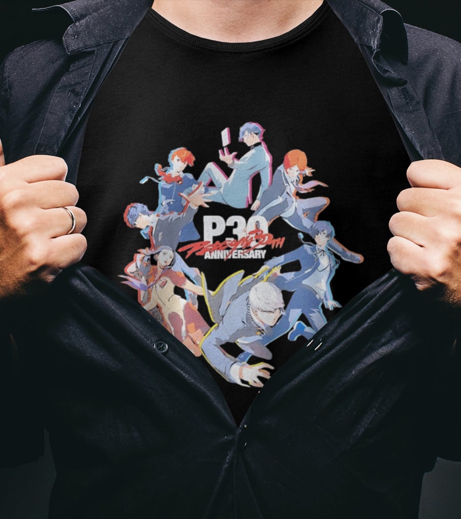 Persona 30th Anniversary P30 Atlus JRPG Collection T-Shirt