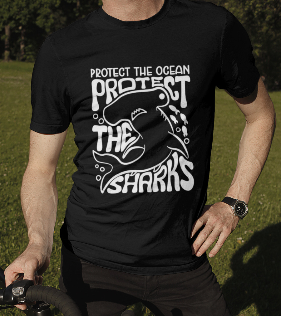 Protect The Ocean Protect The Sharks Hammerhead Shark Advocacy T-Shirt