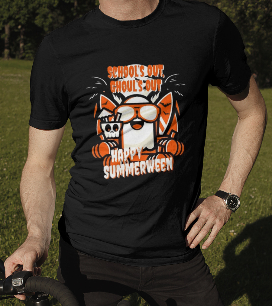 School's Out Ghoul's Out Happy Summerween Retro Fun T-Shirt