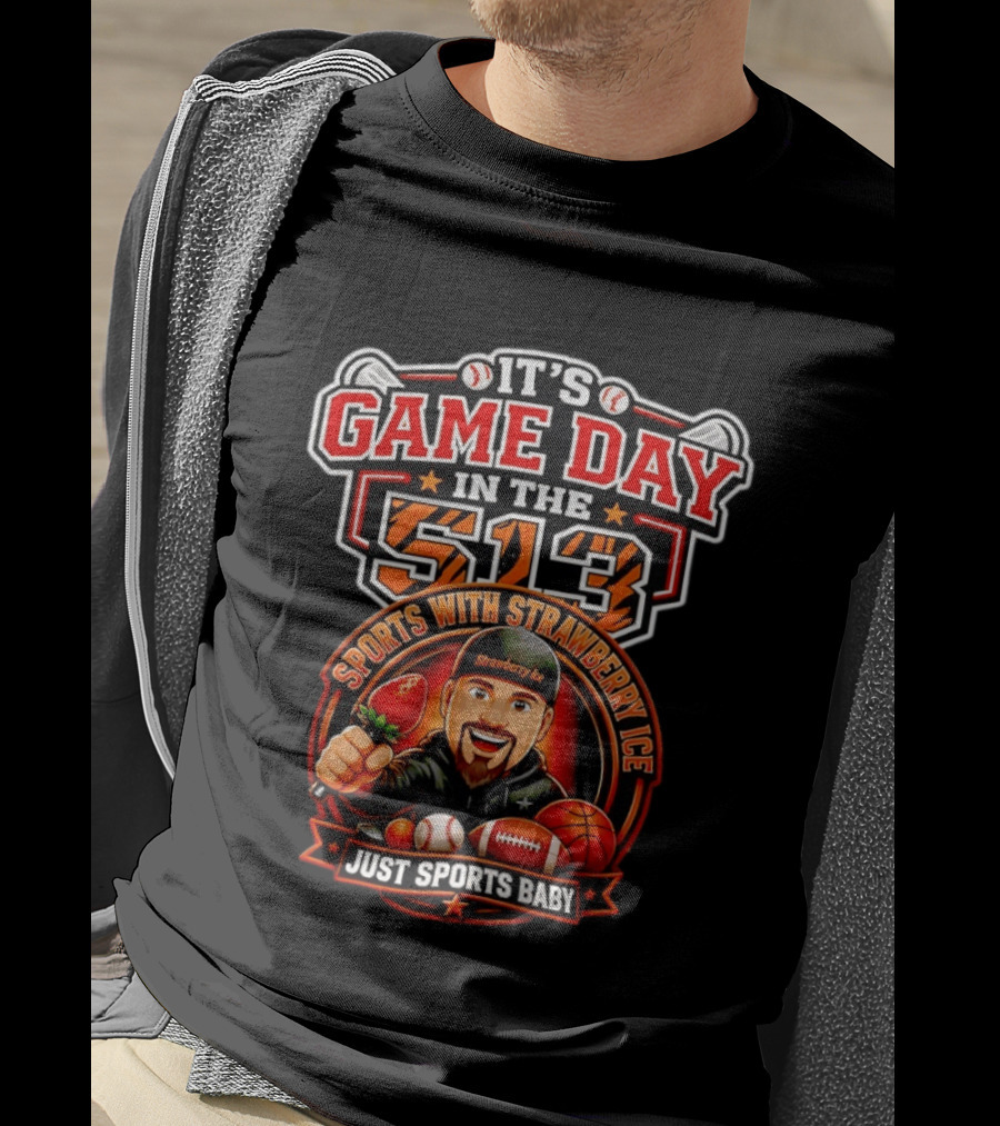 It's Game Day In The 513 Sports With Strawberry Ice Just Sports Baby T-Shirt
