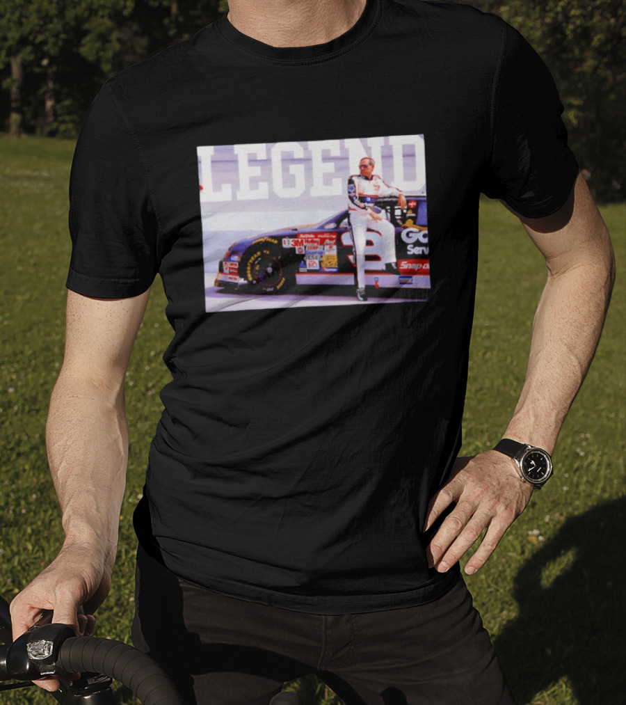 Dale Earnhardt Legend Goodwrench Service Plus Car Racing Image T-Shirt