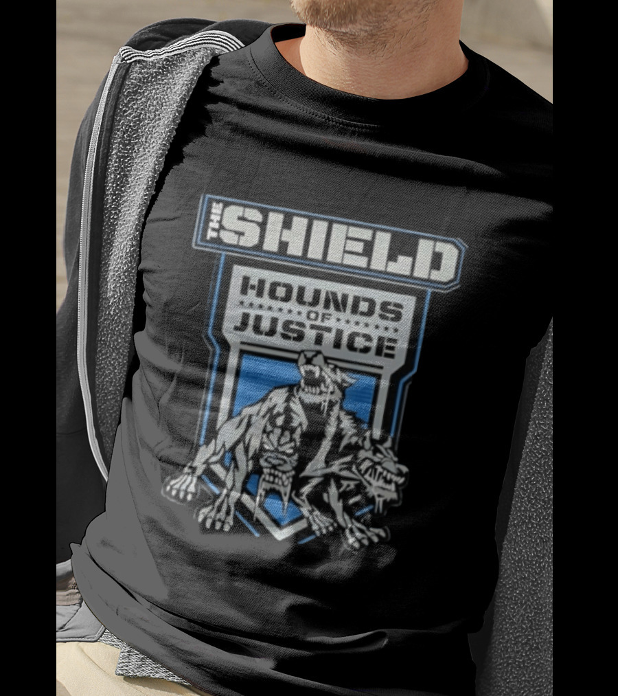 The Shield Hounds Of Justice WWE Wrestling Wolf Pack T-Shirt
