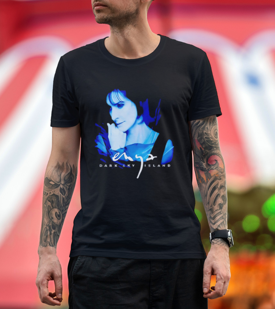 Enya Dark Sky Island Album Blue T-Shirt