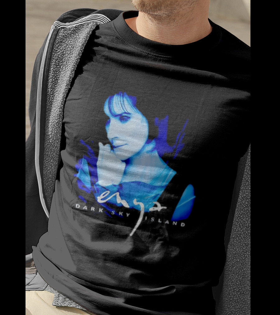 Enya Dark Sky Island Album Blue T-Shirt