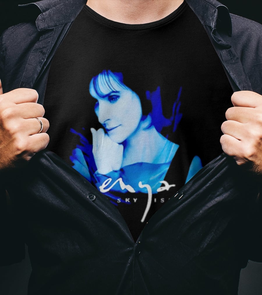 Enya Dark Sky Island Album Blue T-Shirt