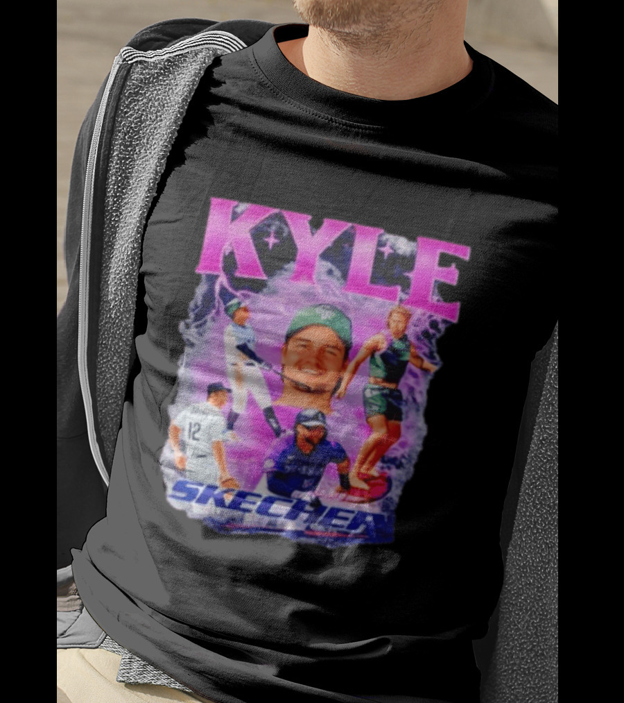 Kyle Groys Skecher Collage Baseball Dodgers > T-Shirt