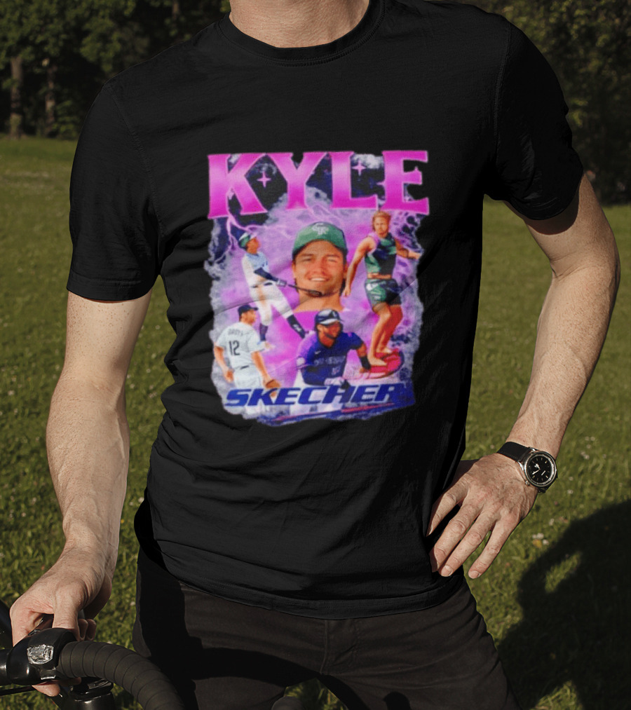 Kyle Groys Skecher Collage Baseball Dodgers > T-Shirt